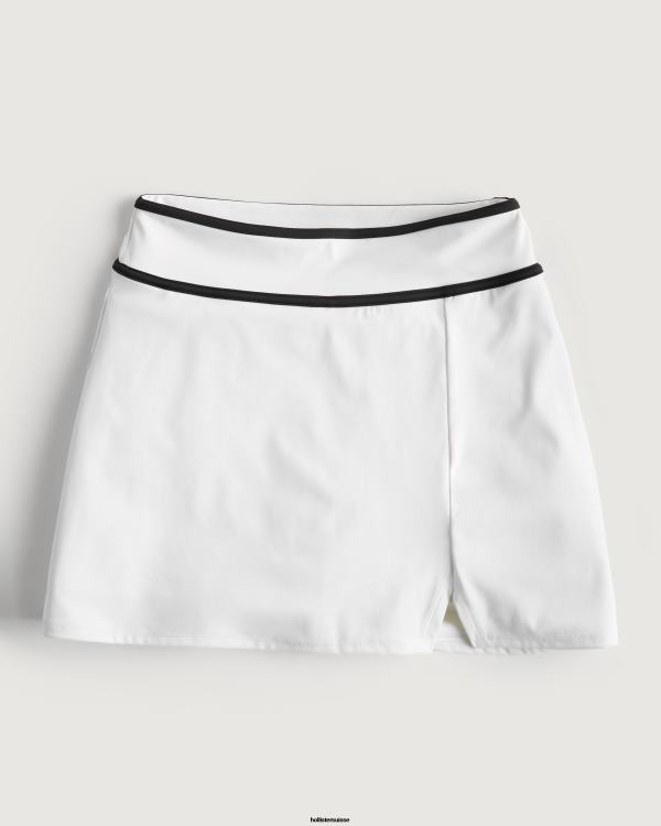 Gilly Hicks Active Energize Jupe-short à pointes femmes blanc Hollister bas RRRJX618