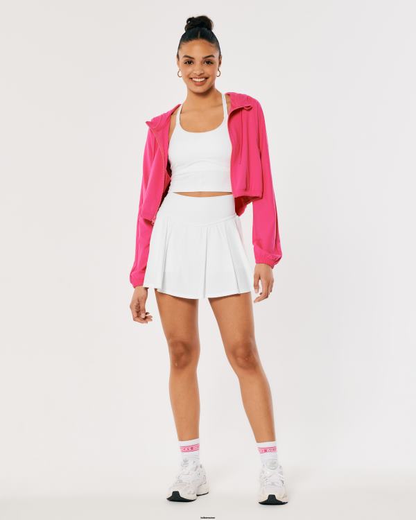 gilly hicks active energize jupe-short flottante à taille ultra haute femmes blanc Hollister bas RRRJX631