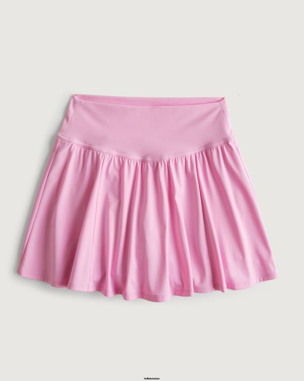 gilly hicks active energize jupe-short flottante à taille ultra haute femmes rose clair Hollister bas RRRJX666