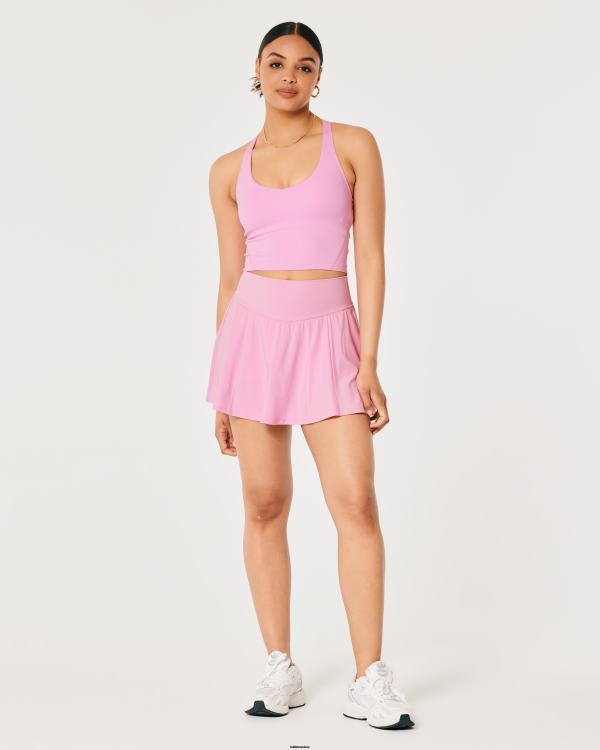gilly hicks active energize jupe-short flottante à taille ultra haute femmes rose clair Hollister bas RRRJX666