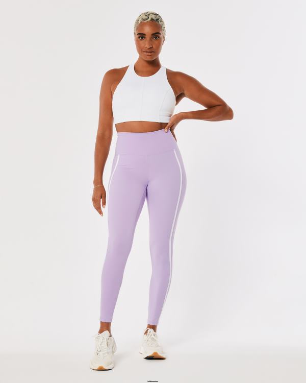 gilly hicks legging 7/8 taille haute active energize femmes bande violet clair Hollister bas RRRJX774