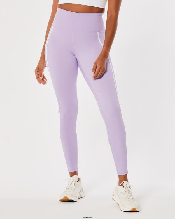 gilly hicks legging 7/8 taille haute active energize femmes bande violet clair Hollister bas RRRJX774