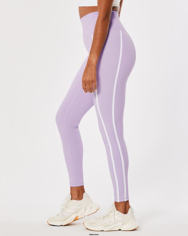 gilly hicks legging 7/8 taille haute active energize femmes bande violet clair Hollister bas RRRJX774