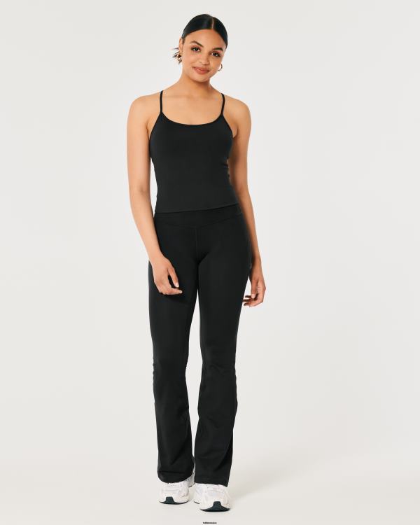 gilly hicks - legging évasé taille haute Active Recharge femmes noir Hollister bas RRRJX654