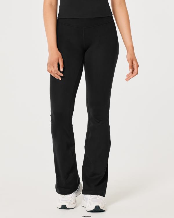 gilly hicks - legging évasé taille haute Active Recharge femmes noir Hollister bas RRRJX654