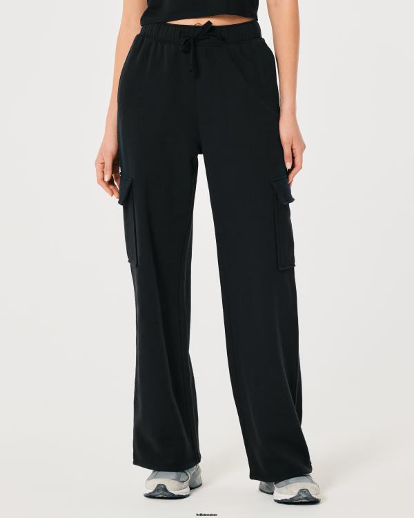 gilly hicks pantalon de survêtement cargo à jambe large active femmes noir Hollister bas RRRJX619