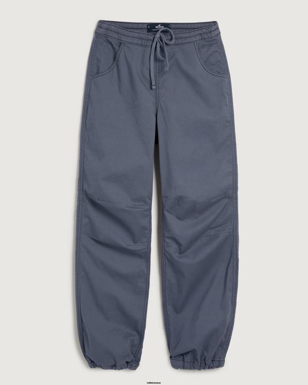 pantalon parachute à hauteur réglable femmes bleu Hollister bas RRRJX615