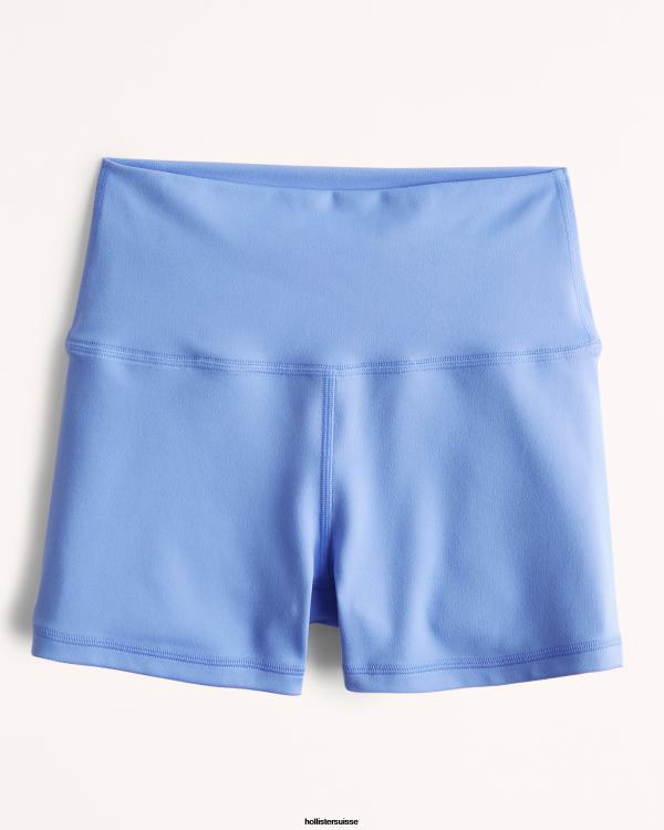 gilly hicks active recharge taille haute shorty 3'' femmes bleu Hollister bas RRRJX749