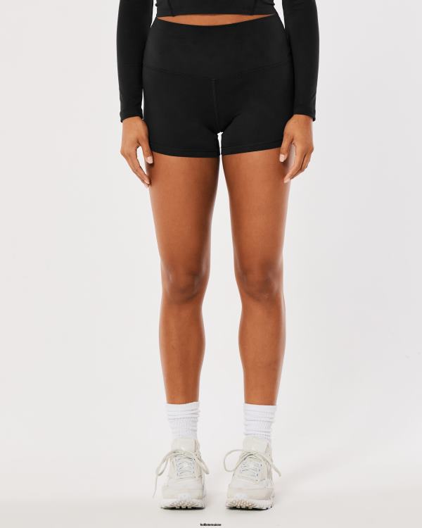 gilly hicks active recharge taille haute shorty 3\'\' femmes noir Hollister bas RRRJX505