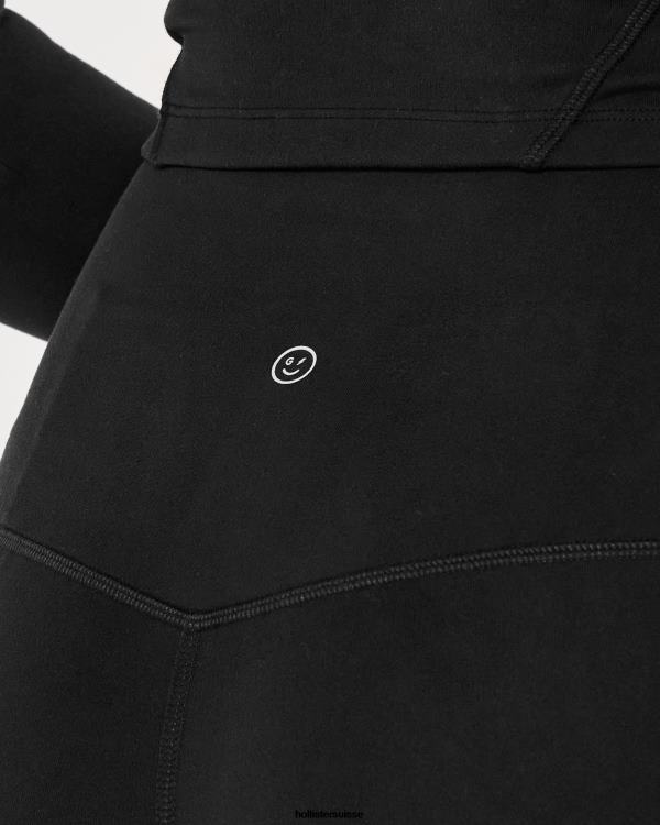 gilly hicks active recharge taille haute shorty 3\'\' femmes noir Hollister bas RRRJX505