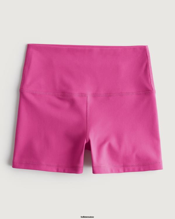 gilly hicks active recharge taille haute shorty 3'' femmes rose foncé Hollister bas RRRJX622