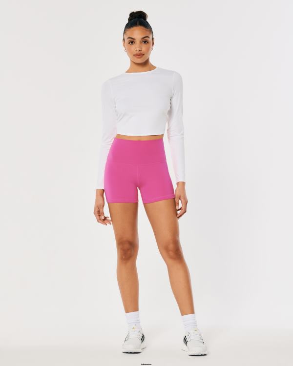gilly hicks active recharge taille haute shorty 3\'\' femmes rose foncé Hollister bas RRRJX622
