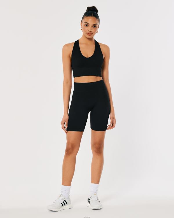gilly hicks active short de vélo taille haute sans coutures 7\'\' femmes noir Hollister bas RRRJX498