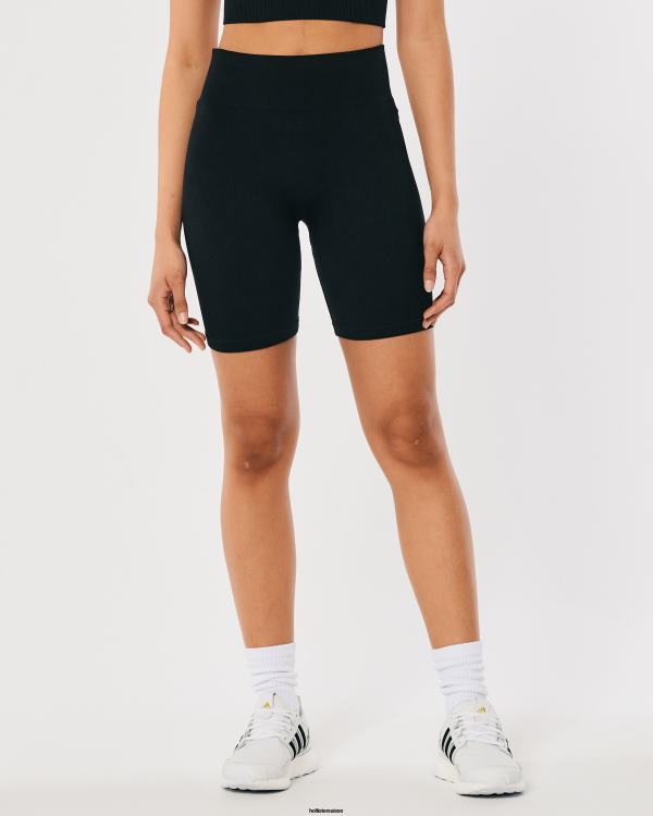 gilly hicks active short de vélo taille haute sans coutures 7\'\' femmes noir Hollister bas RRRJX498