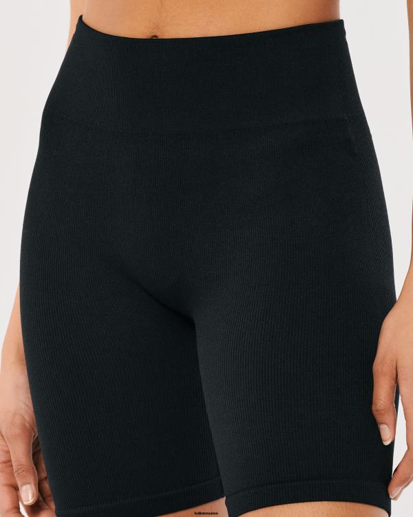 gilly hicks active short de vélo taille haute sans coutures 7\'\' femmes noir Hollister bas RRRJX498
