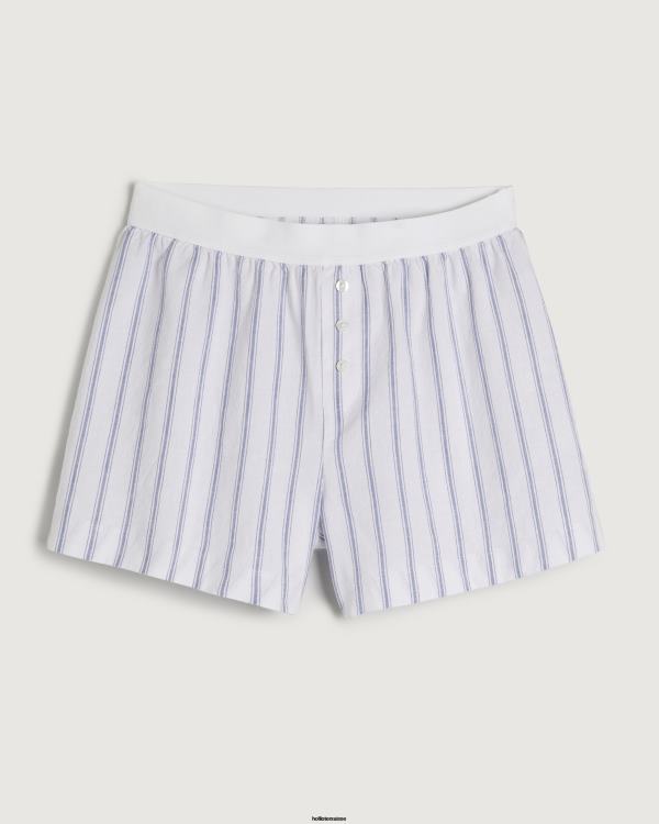 gilly hicks boxeurs femmes bande bleu clair Hollister bas RRRJX740