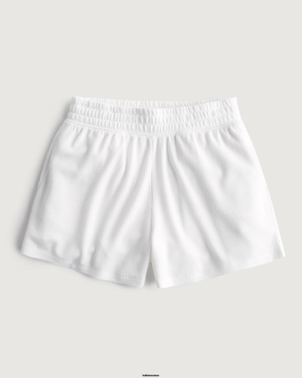 gilly hicks caleçon gaufré femmes blanc Hollister bas RRRJX746