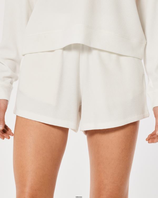 gilly hicks caleçon gaufré femmes blanc Hollister bas RRRJX746