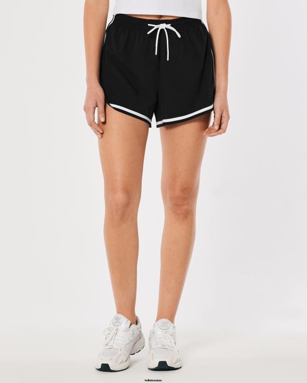 gilly hicks short actif 3\'\' femmes noir Hollister bas RRRJX644
