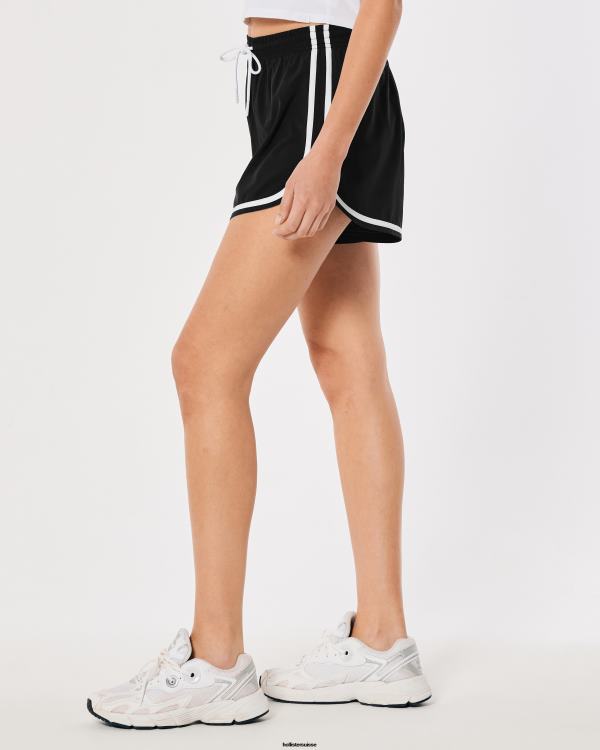 gilly hicks short actif 3\'\' femmes noir Hollister bas RRRJX644