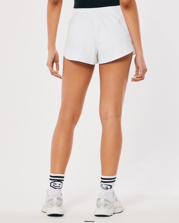 gilly hicks short actif doublé actif 3\'\' femmes blanc Hollister bas RRRJX664
