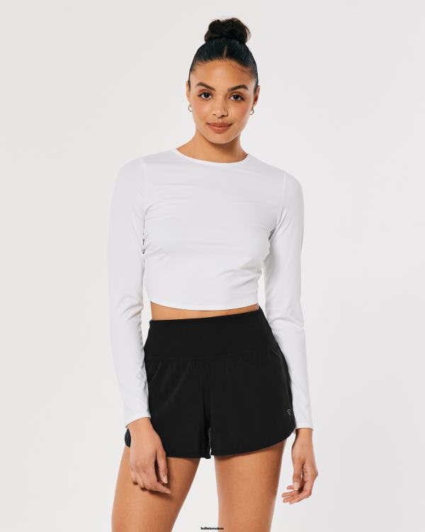 gilly hicks short actif doublé actif 3\'\' femmes noir Hollister bas RRRJX548