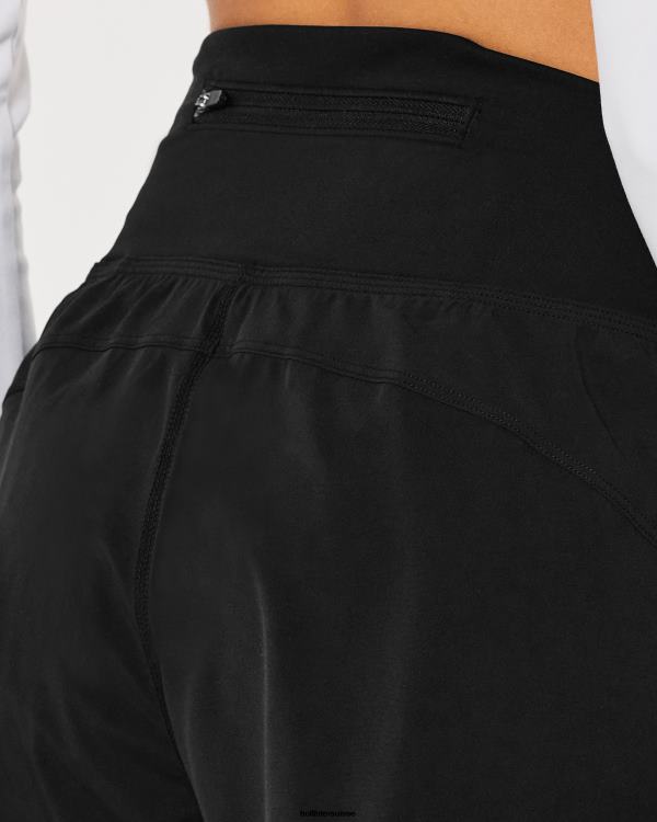 gilly hicks short actif doublé actif 3\'\' femmes noir Hollister bas RRRJX548