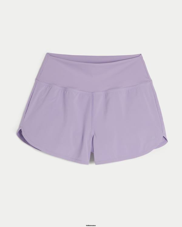 gilly hicks short de course actif femmes violet clair Hollister bas RRRJX658