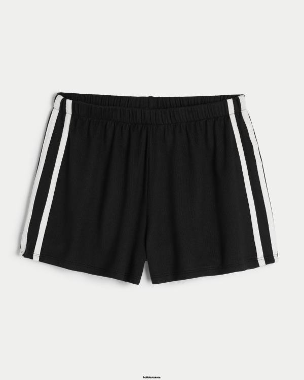 gilly hicks short douillet femmes noir Hollister bas RRRJX786