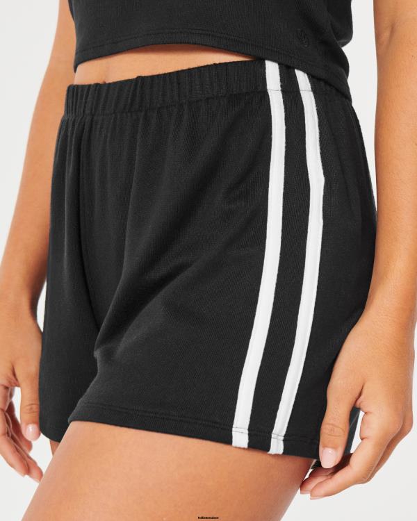 gilly hicks short douillet femmes noir Hollister bas RRRJX786