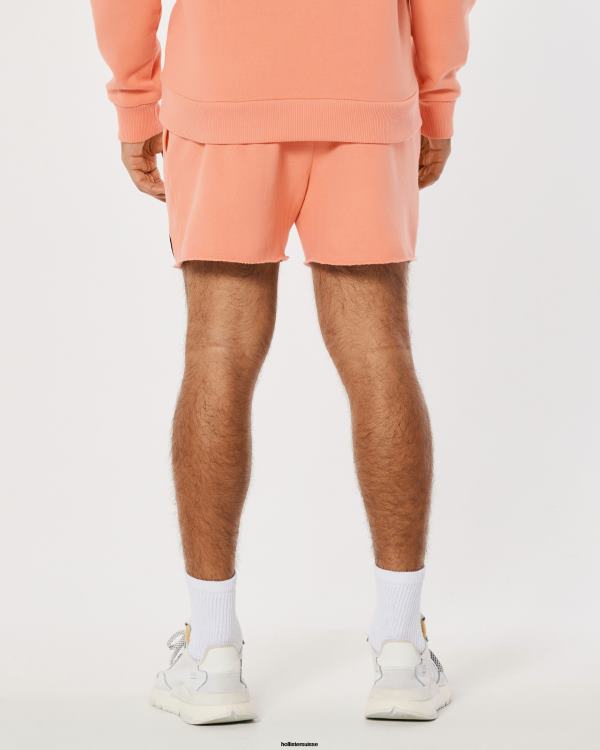 gilly hicks smile series short en polaire avec logo femmes corail Hollister bas RRRJX1410