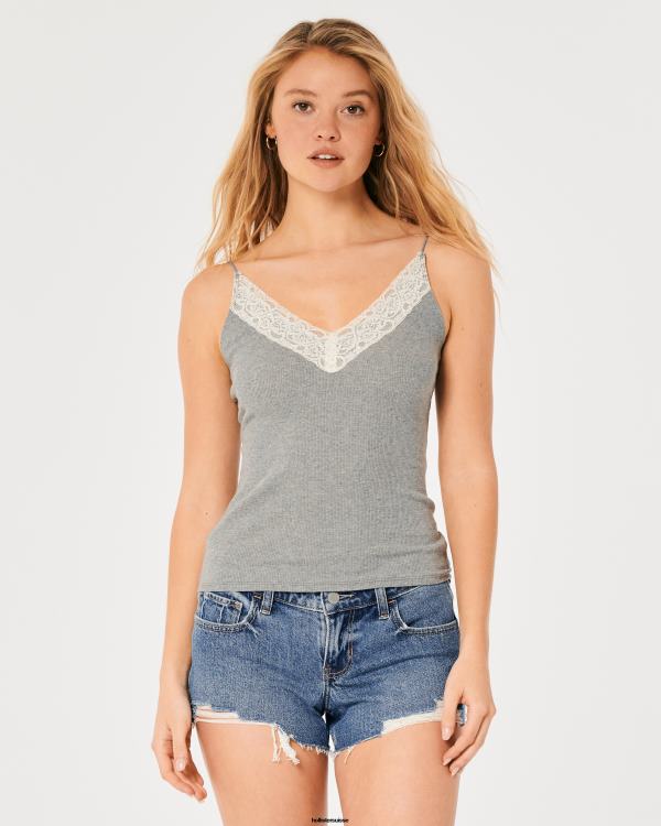 short en denim délavé foncé à taille basse 3\'\' femmes ourlet brut délavé foncé Hollister bas RRRJX532