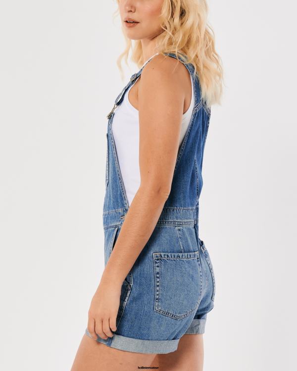 short en jean délavé moyen femmes lavage moyen Hollister bas RRRJX486