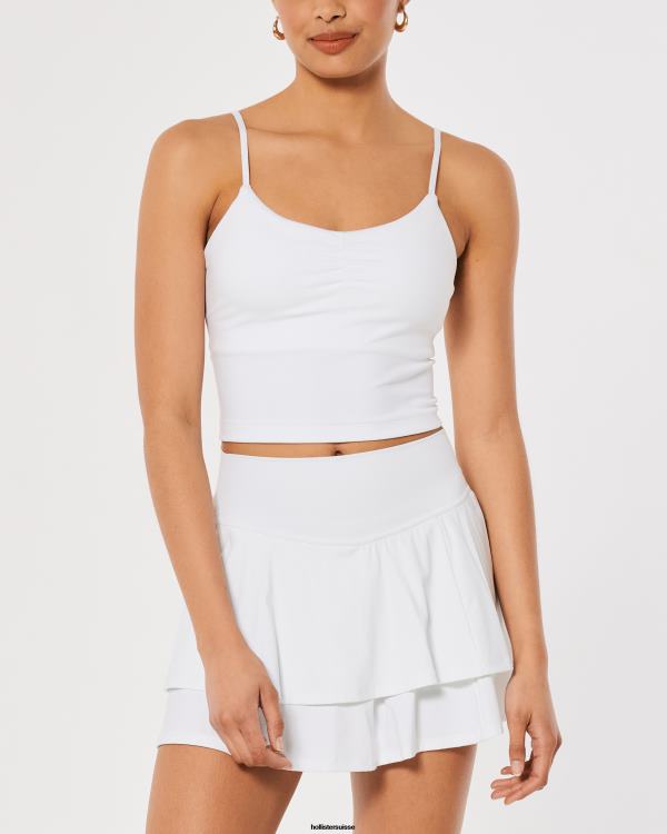 Gilly Hicks - Caraco Active Recharge à sangle sur le devant femmes blanc Hollister hauts RRRJX418