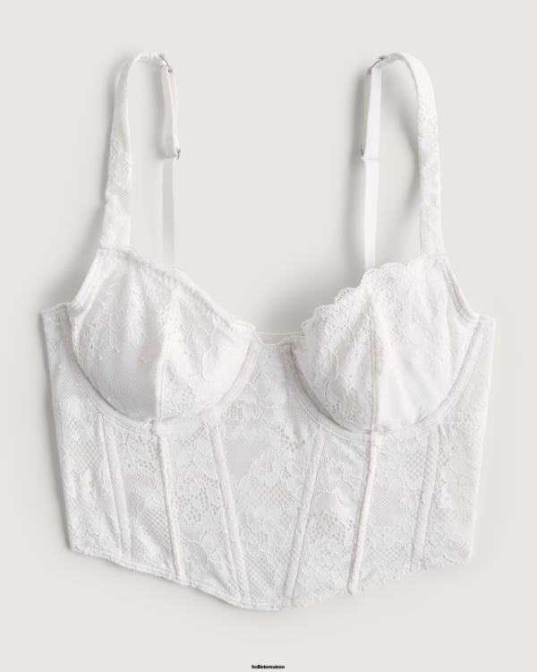 bustier en dentelle gilly hicks femmes dentelle blanche Hollister hauts RRRJX149