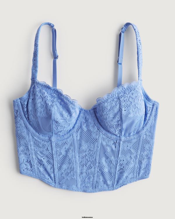 bustier en dentelle gilly hicks femmes dentelle bleue Hollister hauts RRRJX142