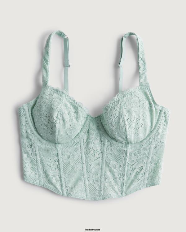 bustier en dentelle gilly hicks femmes menthe verte Hollister hauts RRRJX437