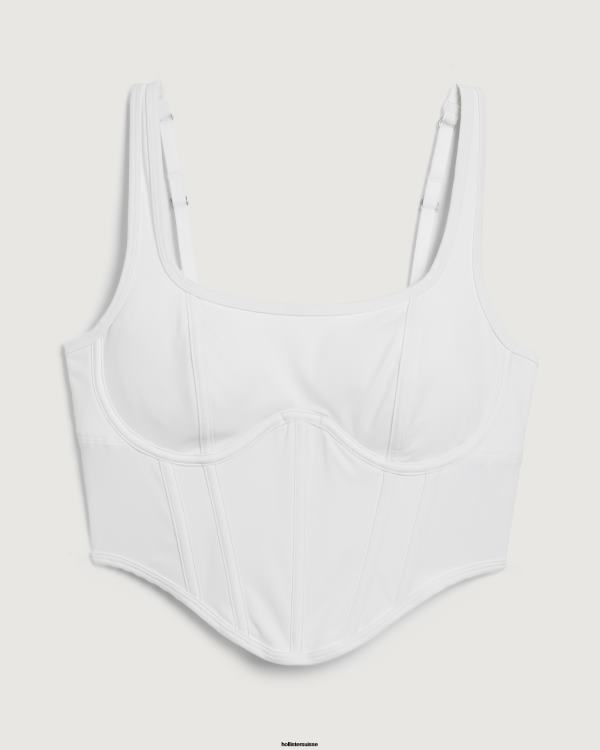 bustier gilly hicks femmes blanc Hollister hauts RRRJX428