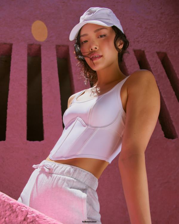 bustier gilly hicks femmes blanc Hollister hauts RRRJX428