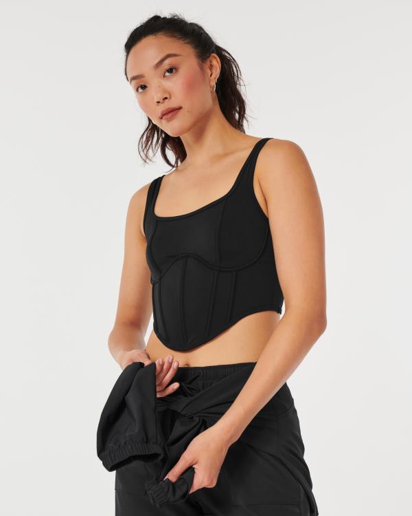 bustier gilly hicks femmes noir Hollister hauts RRRJX279