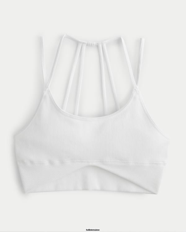 gilly hicks bralette à bretelles et décolleté plongeant femmes blanc Hollister hauts RRRJX446