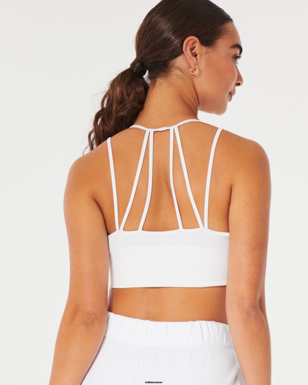 gilly hicks bralette à bretelles et décolleté plongeant femmes blanc Hollister hauts RRRJX446