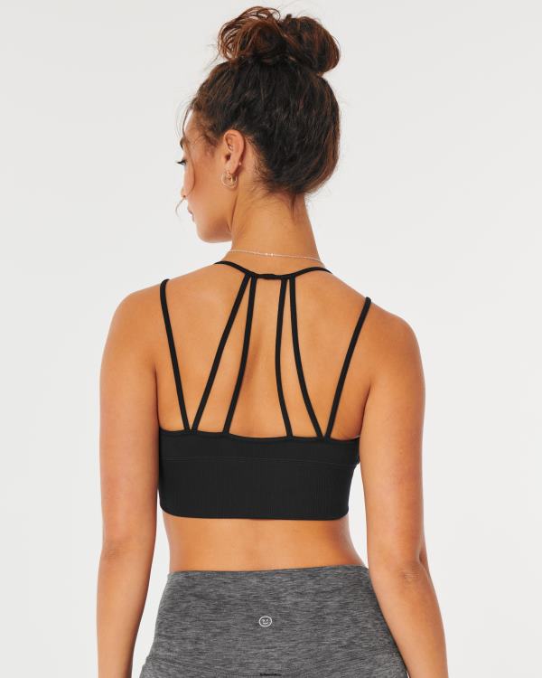 gilly hicks bralette à bretelles et décolleté plongeant femmes noir Hollister hauts RRRJX431