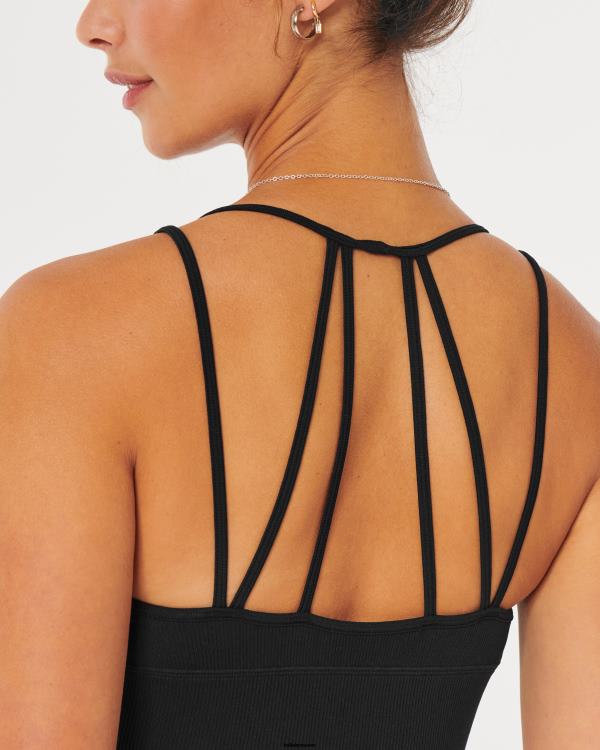 gilly hicks bralette à bretelles et décolleté plongeant femmes noir Hollister hauts RRRJX431
