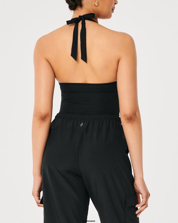 gilly hicks bustier dos nu en micromodal femmes noir Hollister hauts RRRJX430