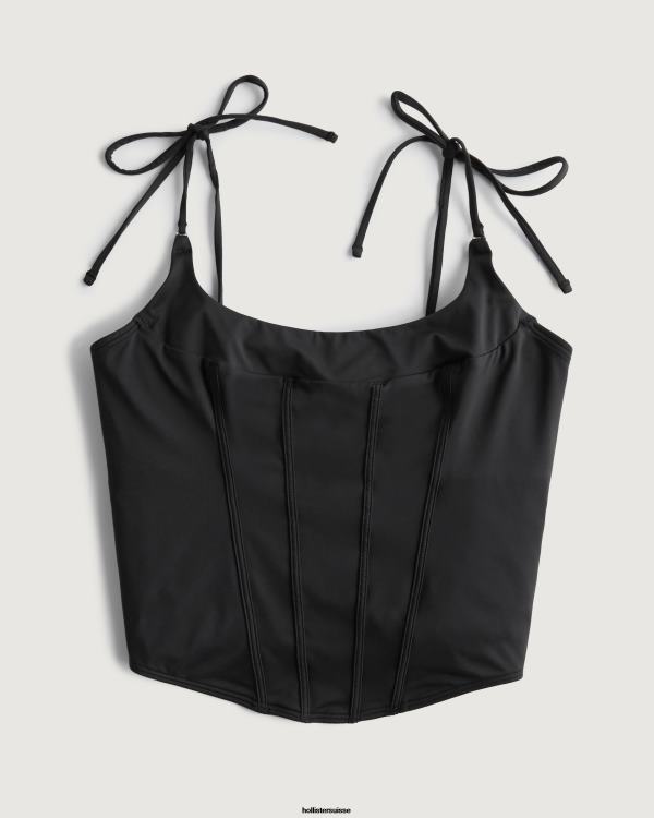 gilly hicks micro corset femmes noir Hollister hauts RRRJX125