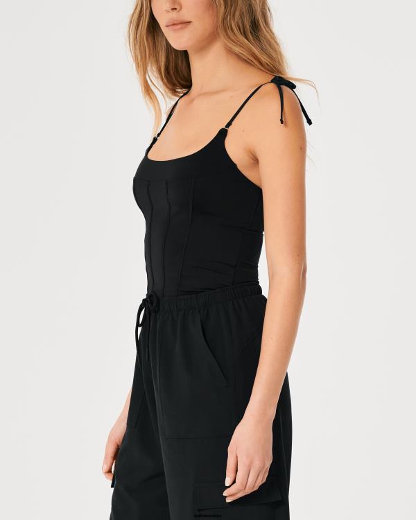 gilly hicks micro corset femmes noir Hollister hauts RRRJX125