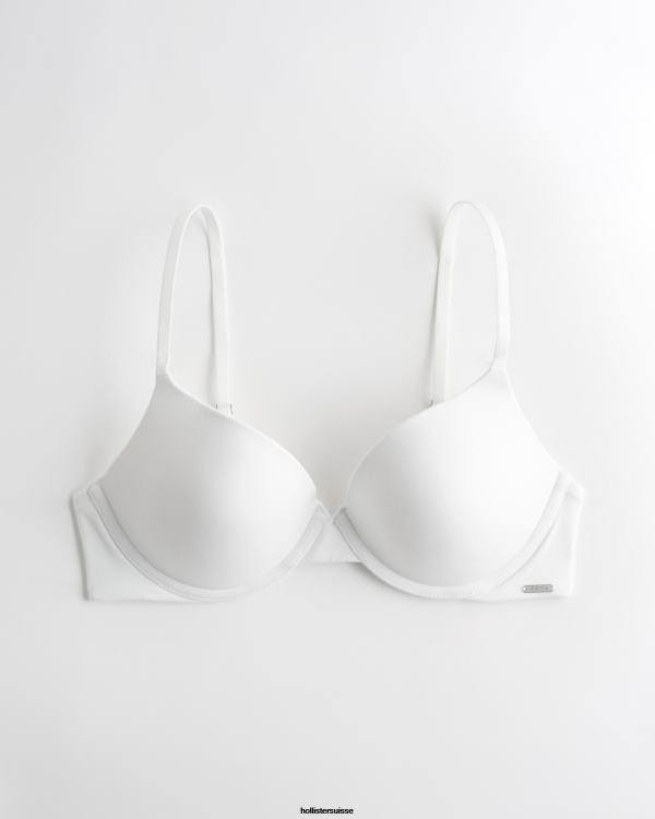 gilly hicks soutien-gorge t-shirt push-up confort nu femmes blanc Hollister hauts RRRJX68