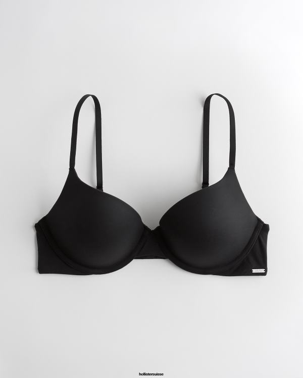 gilly hicks soutien-gorge t-shirt push-up confort nu femmes noir Hollister hauts RRRJX111