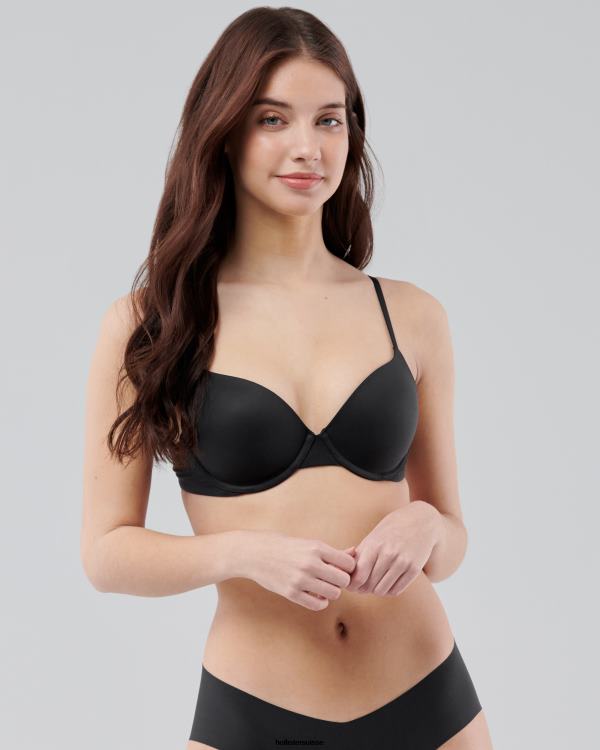 gilly hicks soutien-gorge t-shirt push-up confort nu femmes noir Hollister hauts RRRJX111
